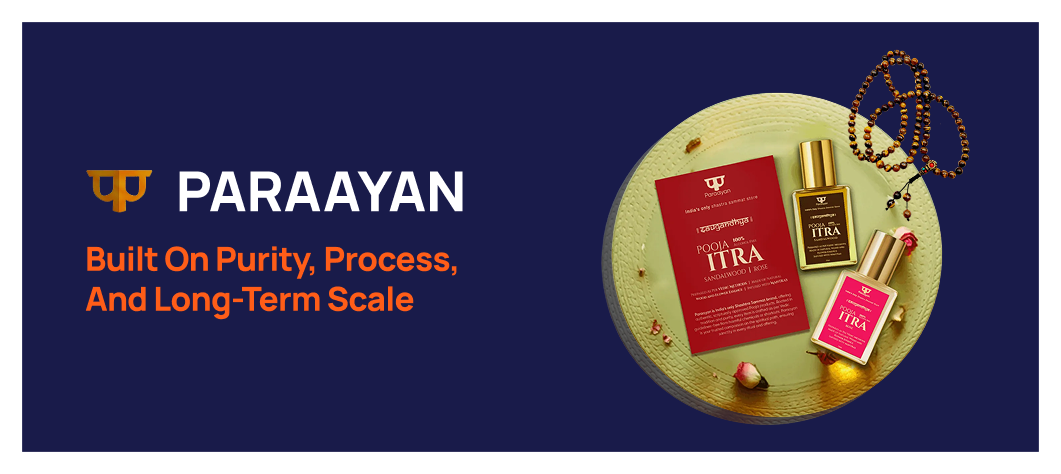 Paraayan representing the bridge between modern commerce and timeless ancient purity.
