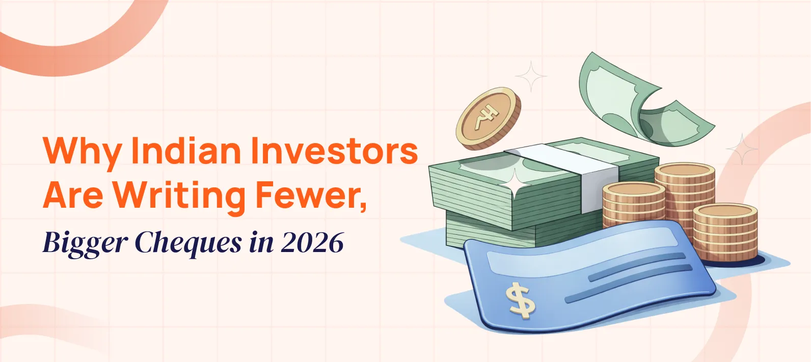 A professional banner showing Indian venture capital growth and the 2026 funding landscape.